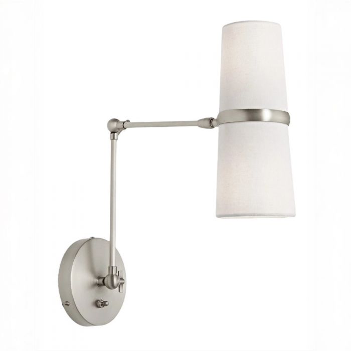 Серебряное бра “Флемиш” на шарнире с проводом