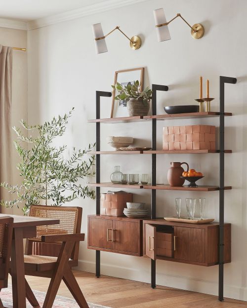 Золотое бра “Флемиш” на шарнире