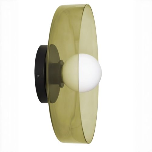 Настенный светильник “Кассель” с зеленым стеклом – Ø 35 см