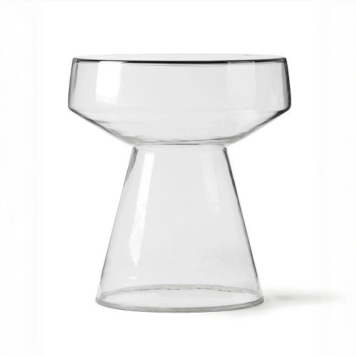 Прозрачный приставной столик “Флумс” Ø 37 см.