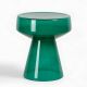 Тёмно-зелёный приставной столик “Флумс” Ø 37 см.
