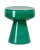 Тёмно-зелёный приставной столик “Флумс” Ø 37 см.
