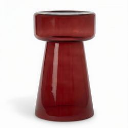 Бордовый приставной столик “Флумс” Ø 30 см.