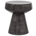 Тёмно-серый приставной столик “Флумс” Ø 37 см.
