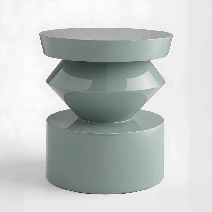 Светло-синий приставной столик “Сигет”