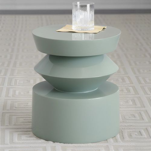 Светло-синий приставной столик “Сигет”