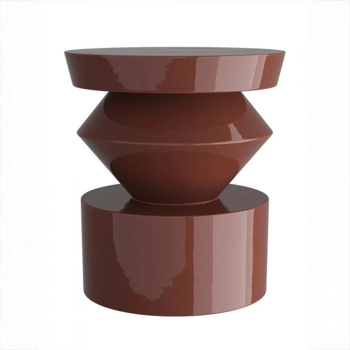 Тёмно-красный приставной столик “Сигет”