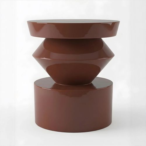 Тёмно-красный приставной столик “Сигет”