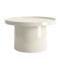 Белый приставной столик “Чирелла” – Ø 70