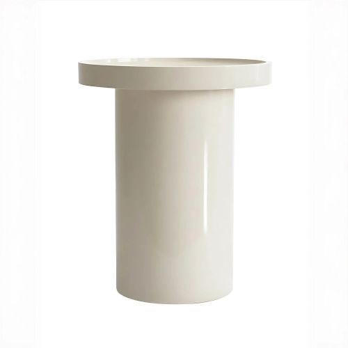 Белый приставной столик “Чирелла” – Ø 40