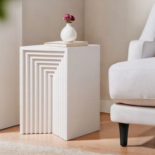 Бежевый приставной столик “Кносс”