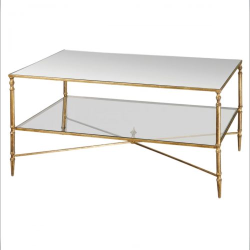 Золотой журнальный столик “Хьюго”