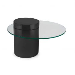 Чёрный кофейный столик “Мартиника” – Ø 90 см.