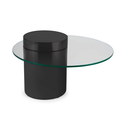 Чёрный кофейный столик “Мартиника” – Ø 90 см.