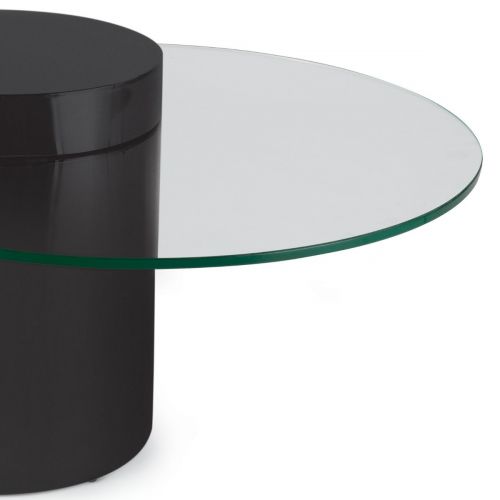 Чёрный кофейный столик “Мартиника” – Ø 90 см.