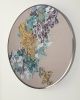 Круглая картина с росписью по ткани “Икеда”