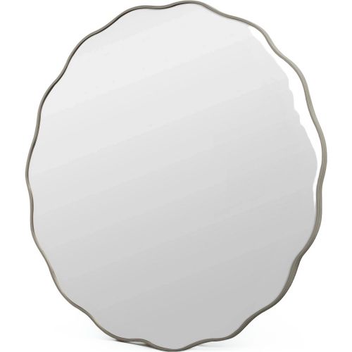 Fancy S Silver (Фэнси) Зеркало в тонкой раме Smal Ø60 см