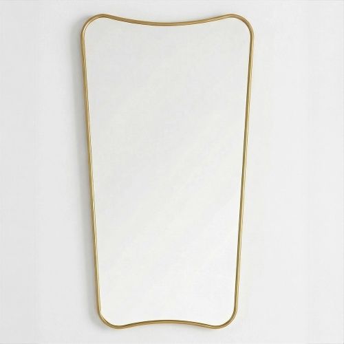 Небо (Sky) L Золото Зеркало в тонкой раме 45/65*130 см