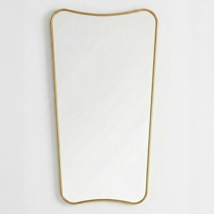 Небо (Sky) L Золото Зеркало в тонкой раме 45/65*130 см