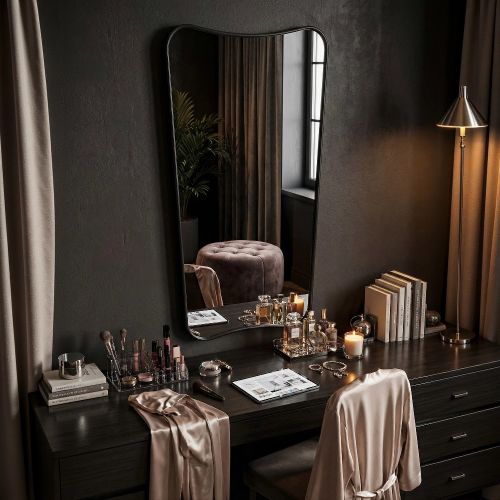 Небо (Sky) L Черный Зеркало в тонкой раме 45/65*130 см