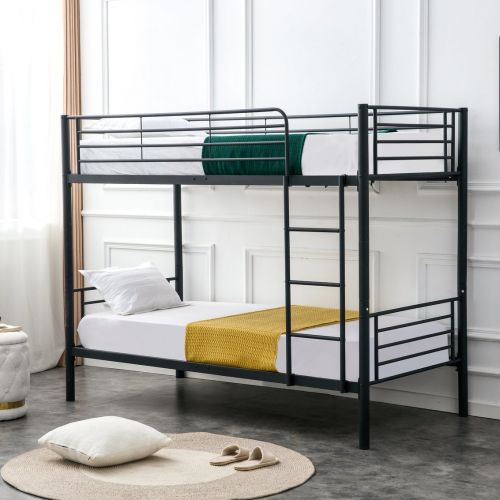 Кровать Halmar BUNKY 90 двухъярусная (черный)