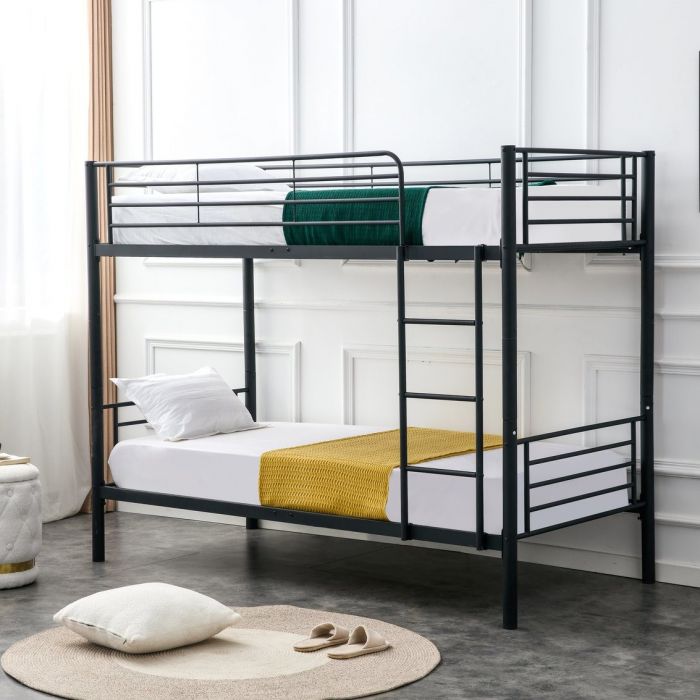 Кровать Halmar BUNKY 90 двухъярусная (черный)