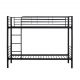 Кровать Halmar BUNKY 90 двухъярусная (черный)