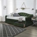 Кровать Halmar ALOHA (темно-зеленый) 90/200