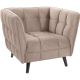 Кресло Signal CASTELLO 1 Velvet Bluvel 28 (бежевый)