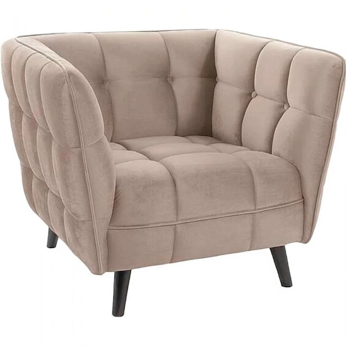 Кресло Signal CASTELLO 1 Velvet Bluvel 28 (бежевый)