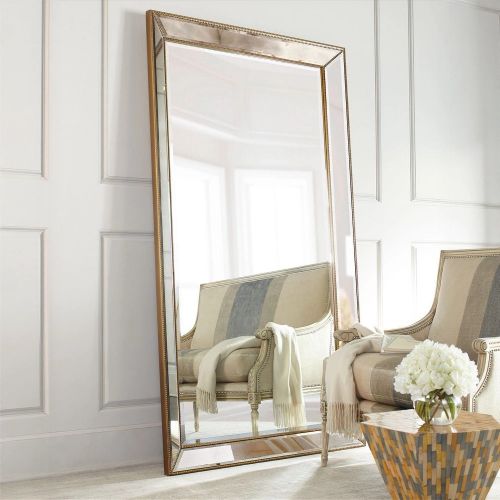 Напольное зеркало в раме Franco Flo Gold (Франко), 110*200 см