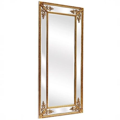 Напольное зеркало в раме Roberto Gold (Роберто), 92*200 см