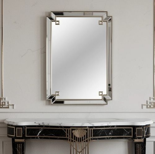 Зеркало в раме York Silver (Йорк), 65*96 см