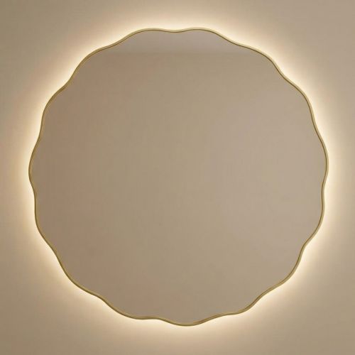 Фантазия (Fancy) S LED Золото Зеркало с подсветкой Ø60 см