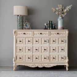 Большой комод для обуви Cilan, античный белый