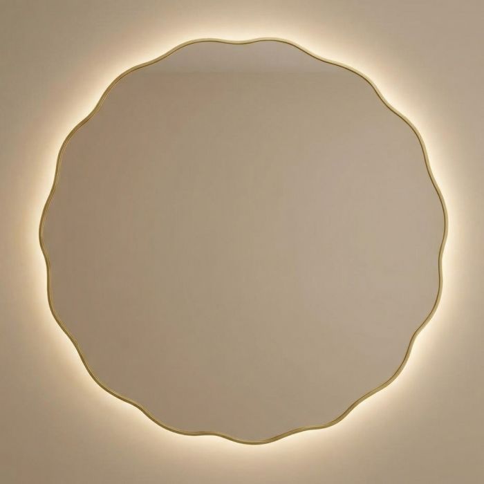 Фантазия (Fancy) M LED Золото Зеркало с подсветкой Ø80 см