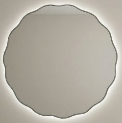 Фантазия (Fancy) M LED Серебро Зеркало с подсветкой Ø80 см