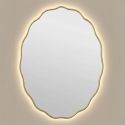 Фантазия (Fancy) Овал LED Золото Зеркало с подсветкой 60*80 см