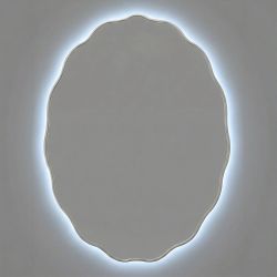 Фантазия (Fancy) Овал LED Серебро Зеркало с подсветкой 60*80 см