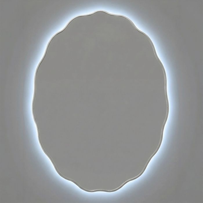 Фантазия (Fancy) Овал LED Серебро Зеркало с подсветкой 60*80 см