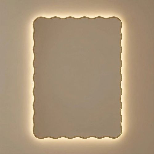 Фантазия (Fancy) LED Золото Зеркало с подсветкой 60*80 см