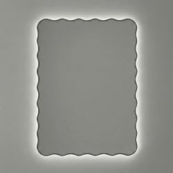 Фантазия (Fancy) LED Серебро Зеркало с подсветкой 60*80 см