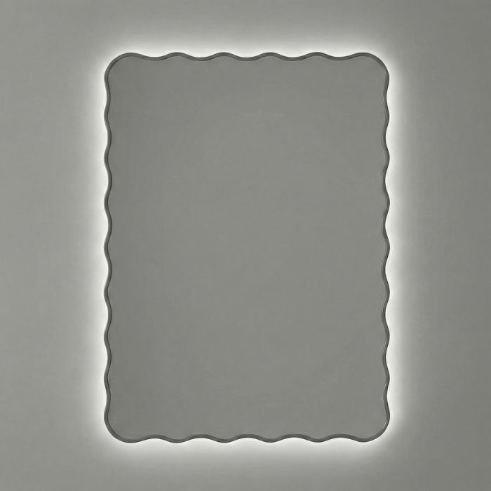 Фантазия (Fancy) LED Серебро Зеркало с подсветкой 60*80 см