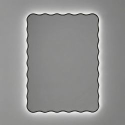 Фантазия (Fancy) LED Черный Зеркало с подсветкой 60*80 см