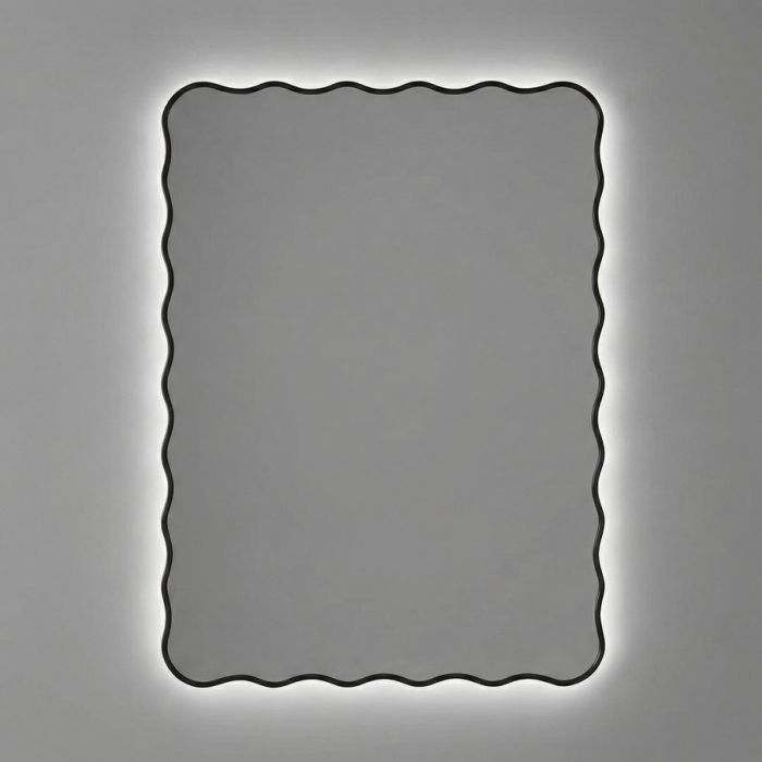 Фантазия (Fancy) LED Черный Зеркало с подсветкой 60*80 см