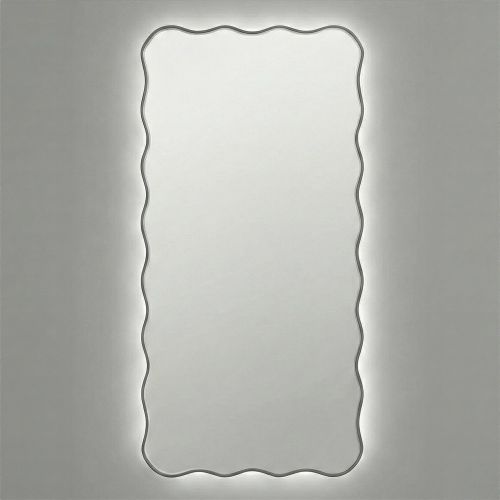 Фантазия (Fancy) L LED Серебро Зеркало с подсветкой 60*120 см