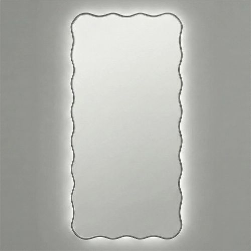 Фантазия (Fancy) L LED Черный Зеркало с подсветкой 60*120 см