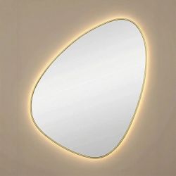 Стен (Sten) S LED Золото Зеркало с подсветкой 66*83см