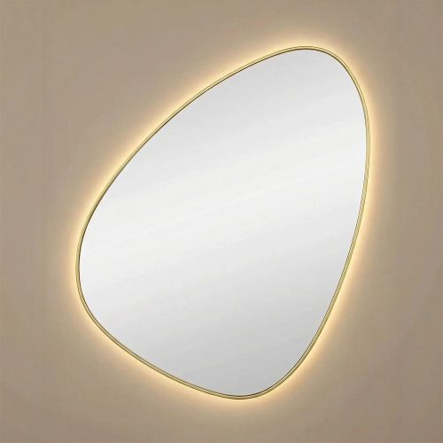 Стен (Sten) S LED Золото Зеркало с подсветкой 66*83см