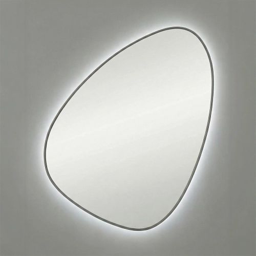 Стен (Sten) S LED Серебро Зеркало с подсветкой 66*83см